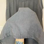 Flax  Serene Linen Sleeveless Maxi Tank Dress Slate Gray Small Relaxed Lagenlook Photo 7