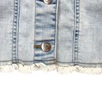 Venus Cut Off Cropped Denim Jacket Light Wash XS Photo 2