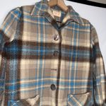 Pendleton Vintage 60s Portland  Plaid Wool Button Up Chore Jacket Long Sleeve Photo 1