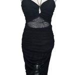 ZARA  Black Limited Edition Draped Tulle Night Out Midi Dress BodyCon 7721/424 M Photo 0