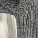 Lands End Women Mock Neck Cable Knit Sweater Dress Gray Long Sleeve Size L 14 16 Size L Photo 5