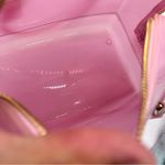 Furla Authentic Candy Light Pink Handbag PVC Boston Bag Gold Hardware Photo 14