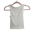Aritzia Sunday Best Sinchseamless White Ribbed Cropped Tank Size XS Photo 3