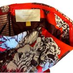 Anthropologie $198 Leifsdottir 4 ITOH Peony Strapless Mini Dress Red Gray Floral Photo 7