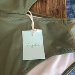 Cupshe  Sage Green The Man Halter One Piece Size Medium NWT Photo 1