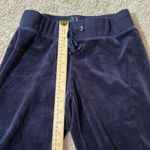 Y2K NY & Company Navy Blue Velour Lounge Pants Size S Tall Drawstring Waist Photo 5