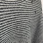 Deletta Black & White Striped Woven Half Sleeve Blouse Photo 7