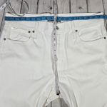 J.Crew  POINT SUR White Denim Jeans Button Fly Straight Leg Womens 33 Made in USA Photo 10