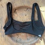 Aerie  black padded scoop swim top bikini summer beach pool women's size small Photo 1