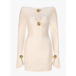 Atoir The Joni Dress Ivory Gold Rose Mini Dress Medium AU10 NWT White Photo 1