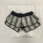 Lululemon Speed Short Coal Citron Ombre vertical stripes Sz 6 Photo 2