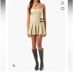 We Wore What  vegan leather pleated skirt Photo 2