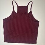 SheIn Maroon Crop Tank Photo 1