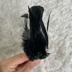 Black Feather Rhinestone Jewel Headband Halloween Dance Costume Photo 2
