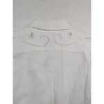 Maria di Ripabianca White Linen Button Down Shirt – XL Made in Italy Photo 2