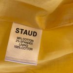 STAUD  Yellow Mini Dress with Puff Sleeves size small Photo 7