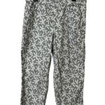 Lands' End Elastic Waist Pull-on Mid Rise Patterned Capris Size 14p Photo 0