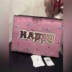 Coach  Disney large wristlet 30 with Pink Happy Clutch Bag🤍 Photo 5
