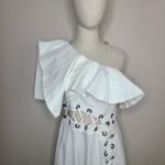 L'Atiste by Amy White One Shoulder Grecian Goddess Asymetrical Dress Size L Size L Photo 1