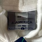 J. America Women’s White Embroidered SYRACUSE College Drawstring Hoodie Size L NEW Photo 9