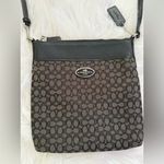 Coach Black and Grey Signature Crossbody Photo 1