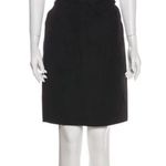 Lanvin Black Pencil Skirt Knee Photo 0