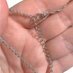 Swarovski Crystal AB Heart Pendant on Silver Chain Necklace Photo 12