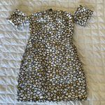 NBD Daisy Embroidered Mini Off The Shoulder Dress Photo 1