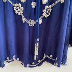 Raga Blue Beaded Meredith Coastal Beachy Bell Sleeve Blouse Size XS New W/ Tag Photo 6
