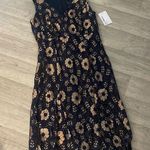 Enfocus Studio En focus studio NWT sz 8 shimmer eyelet Gold Floral Lace Dress Photo 0