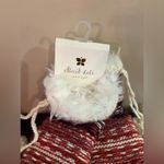 Altar'd State NWT  knitted socks w/ faux fur lining & poms - Cozy, fuzzy Photo 2