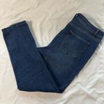 J.Jill High Rise Straight Leg Jeans Size 14 Stretch Whisker Casual Dark Wash Photo 8