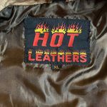 HOT LEATHER Fringe Bead/Bone Beige Leather Women’s Crop Motorcycle Jacket SZ XL Brown Photo 9