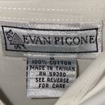 Evan Picone  Vintage Ivory Button Down Blouse with Bird Photo 3