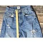 BDG  Urban Outfitters High-Rise Baggy Ripped Distressed Jeans Crop Raw Hem SZ 26 Photo 6