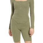 4th & Reckless Ribbed Shorts Green Size M Photo 0