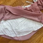 Good Luck Gem  Women’s Strapless Red White Striped Top Summer Sz Large Photo 4