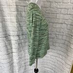 Under Armour Woman S v-neck Longsleeve green multi color stripe athletic top Photo 3