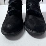 A New Day Larina Black Faux Fur Heeled Ankle Boots Photo 2