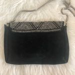 H&M Black Beaded Detail with Silver Metal Strap Bag Photo 1