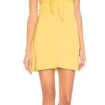 Revolve Yellow Tie-Front Dress Photo 0