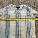 J.Crew blue & white striped cotton long sleeve top size 6 Photo 9