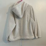 American Eagle beige Cozy Fluffy Sweater size large w/ adjustable cinched waist Photo 8
