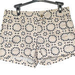 J.Crew  Women's Beige Chino Stretch Shorts Size 4 Geometric Casual Photo 0