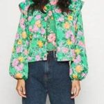 Cras Green White Quintacras Minty Quilted Bold Shoulder Jacket NWT 40 Green Wht Size undefined Photo 1