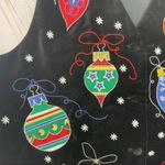 Westbound Vintage  beaded embroidered ugly Christmas sweater vest ornaments m Photo 3