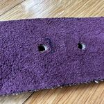 Vtg Womens Belt sz 34 Burgendy Glove Red Cowhide Wide Brass Buckle Cowgirl Rodeo Photo 6