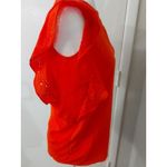 Mystree  Orange Embroidered Flutter Sleeve Blouse S Corporate Siren Dopamine Twee Photo 4