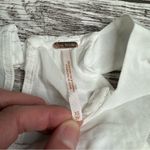 Free People  Women's Crop Sheer Floral High Neck Tank Top XS Extra Small Cream Photo 6