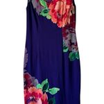 London Times Purple Floral Sleeveless Midi Dress 6 Photo 0